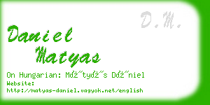 daniel matyas business card